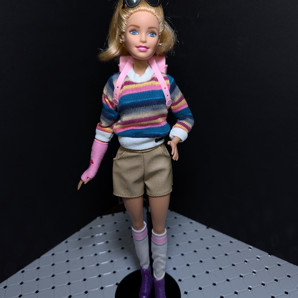 FINAL PRICE* Custom Restyled Barbie with Cast - Picture 5 of 13